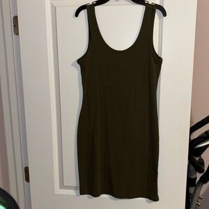 Derek Heart Dark Green Bodycon dress